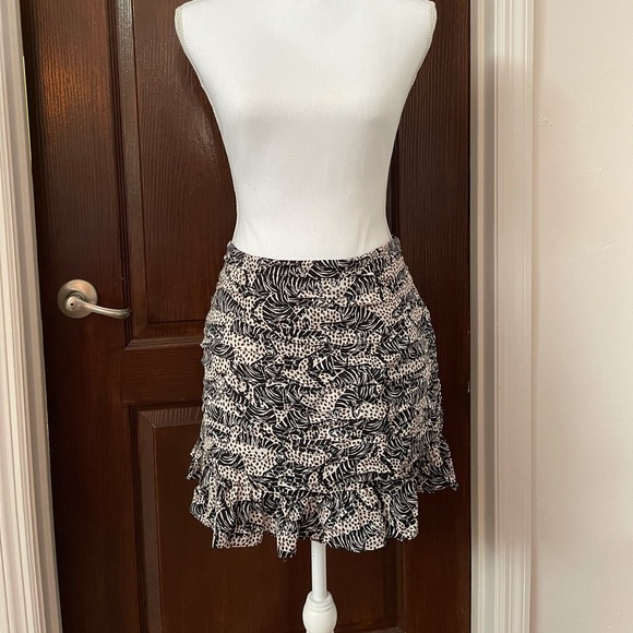 ZARA ANIMAL PRINT MINI SKIRT - Picture 11 of 11